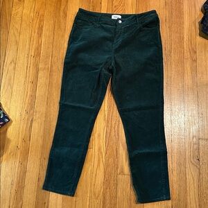 Pistola Forest Green Straight Leg Corduroy Trousers size 30P